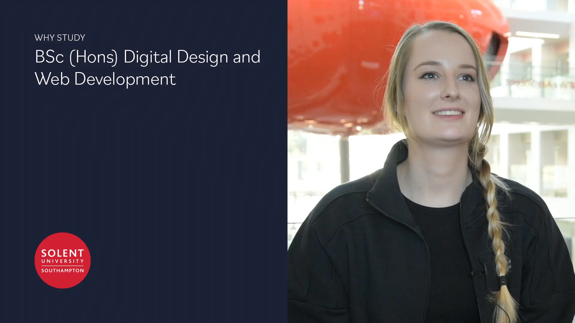 Image reads: Why study BSc (Hons) Digital Design and Web Development
