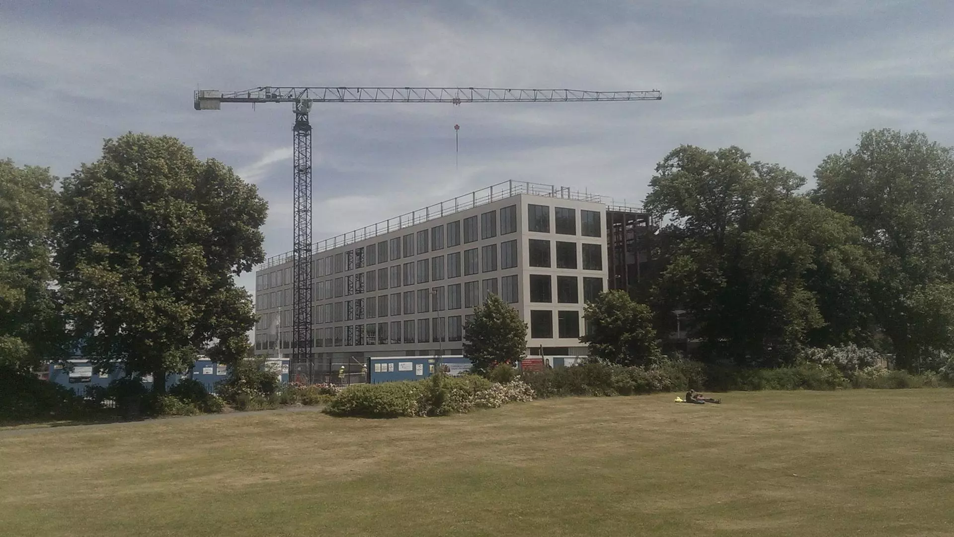 The construction of Solent University's Spark building