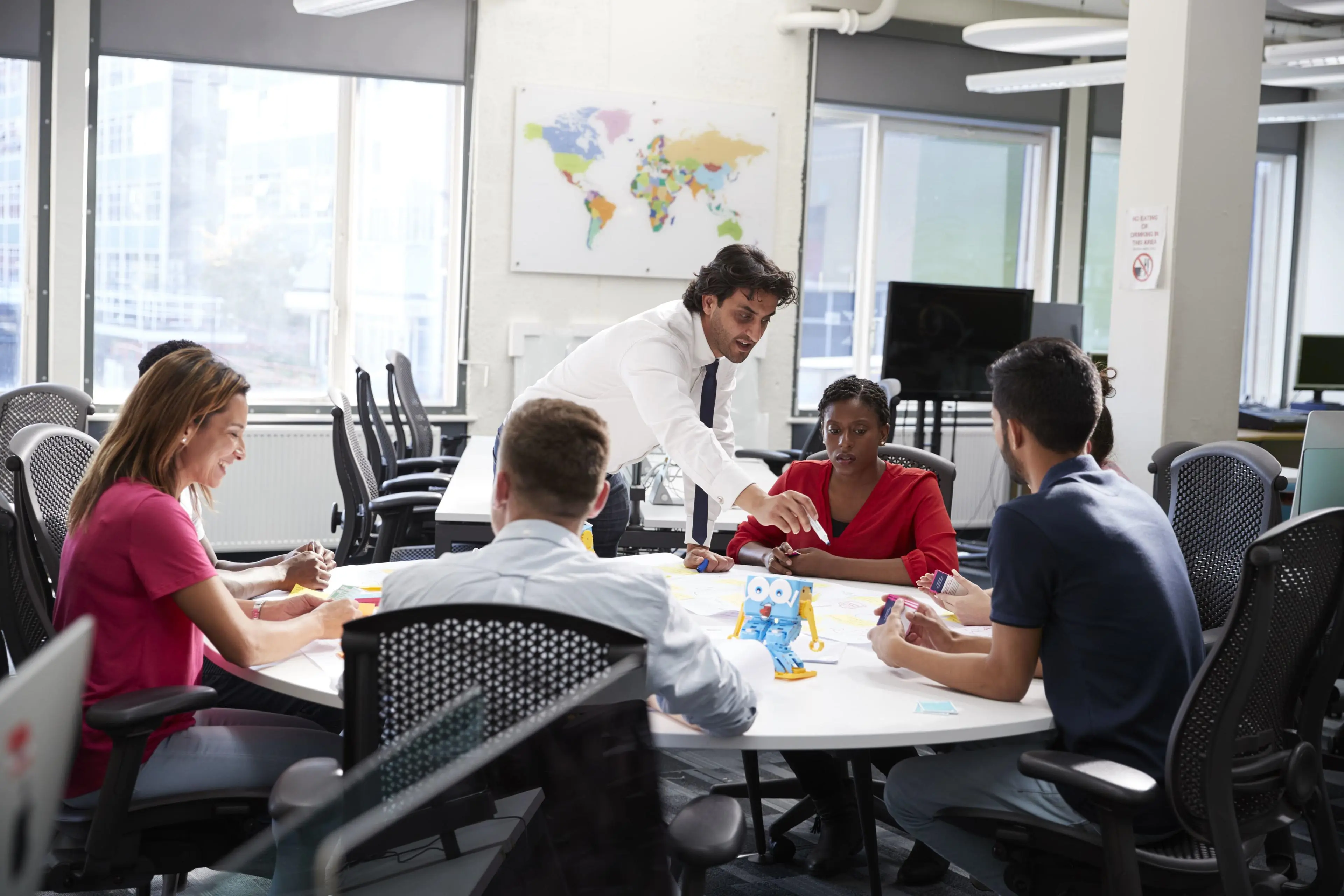 Solent students in a classroom