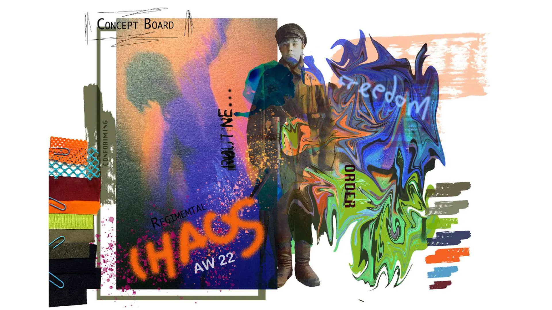 Concept board of Lucy Davis's work