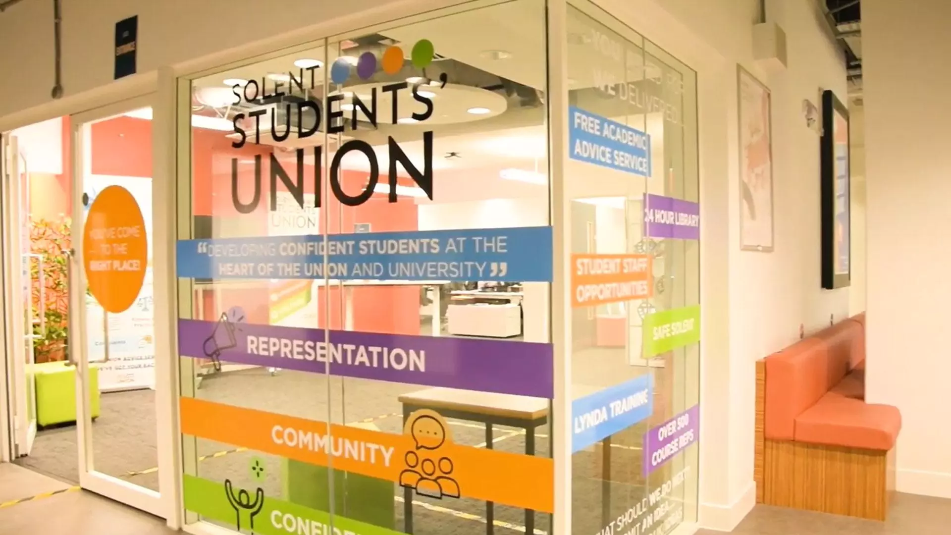 A video thumbnail of External shot of the Students' Union room