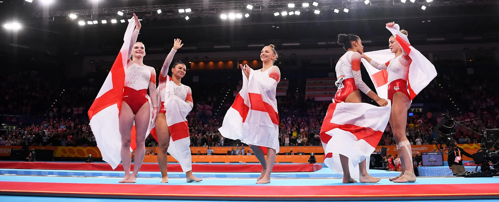 Kelly Simm and the Team GB gymnastics