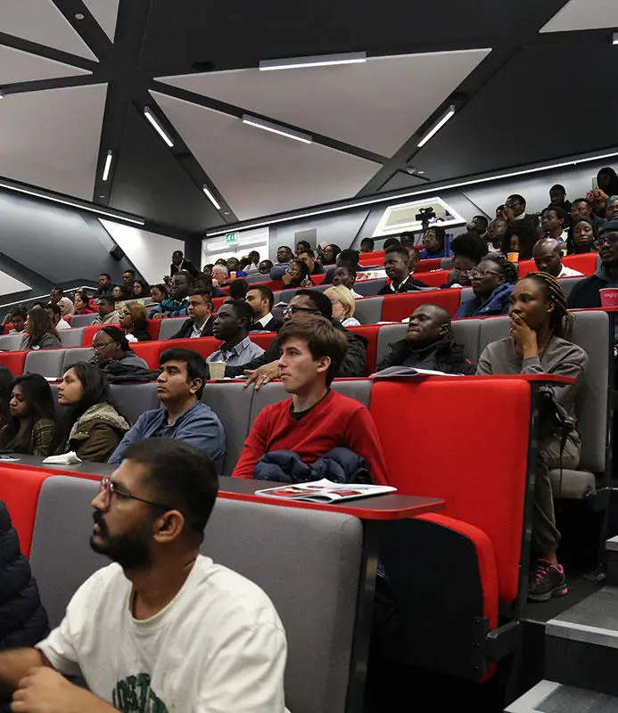 Students in the Jane Austen lecture theatre