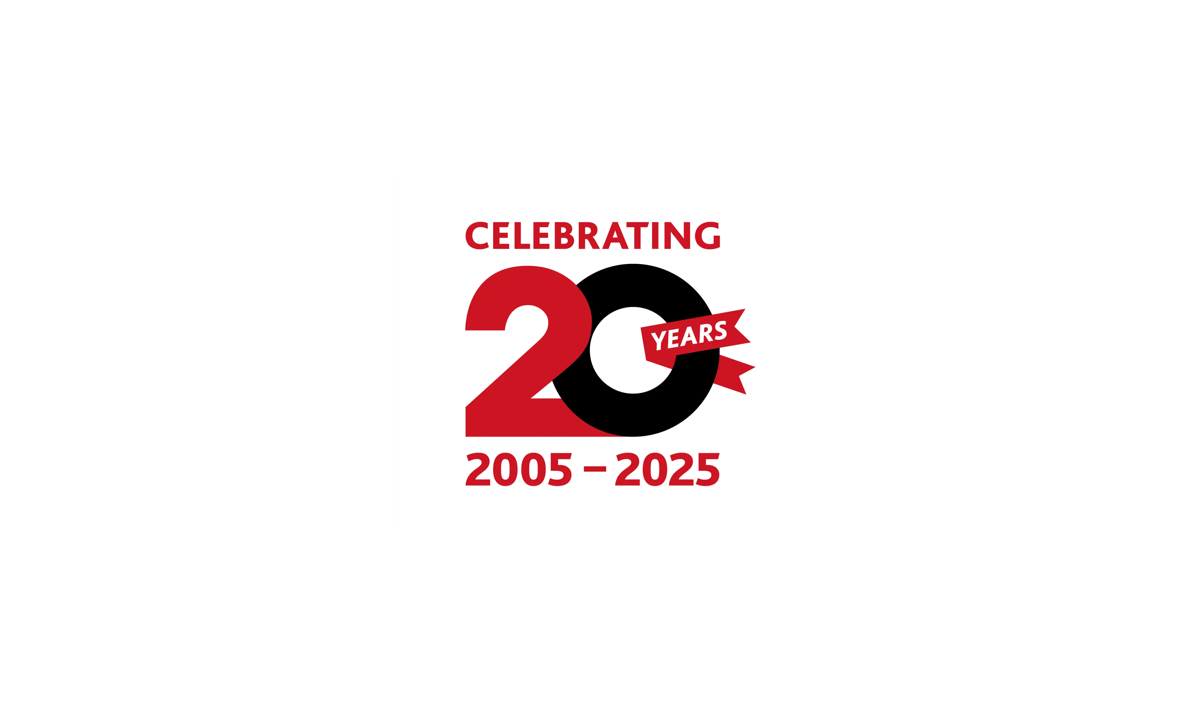 Image saying "Celebrating 20 years 2005 to 2025"