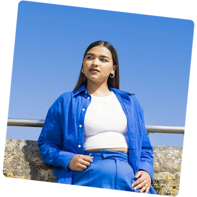 Solent student on a sunny day