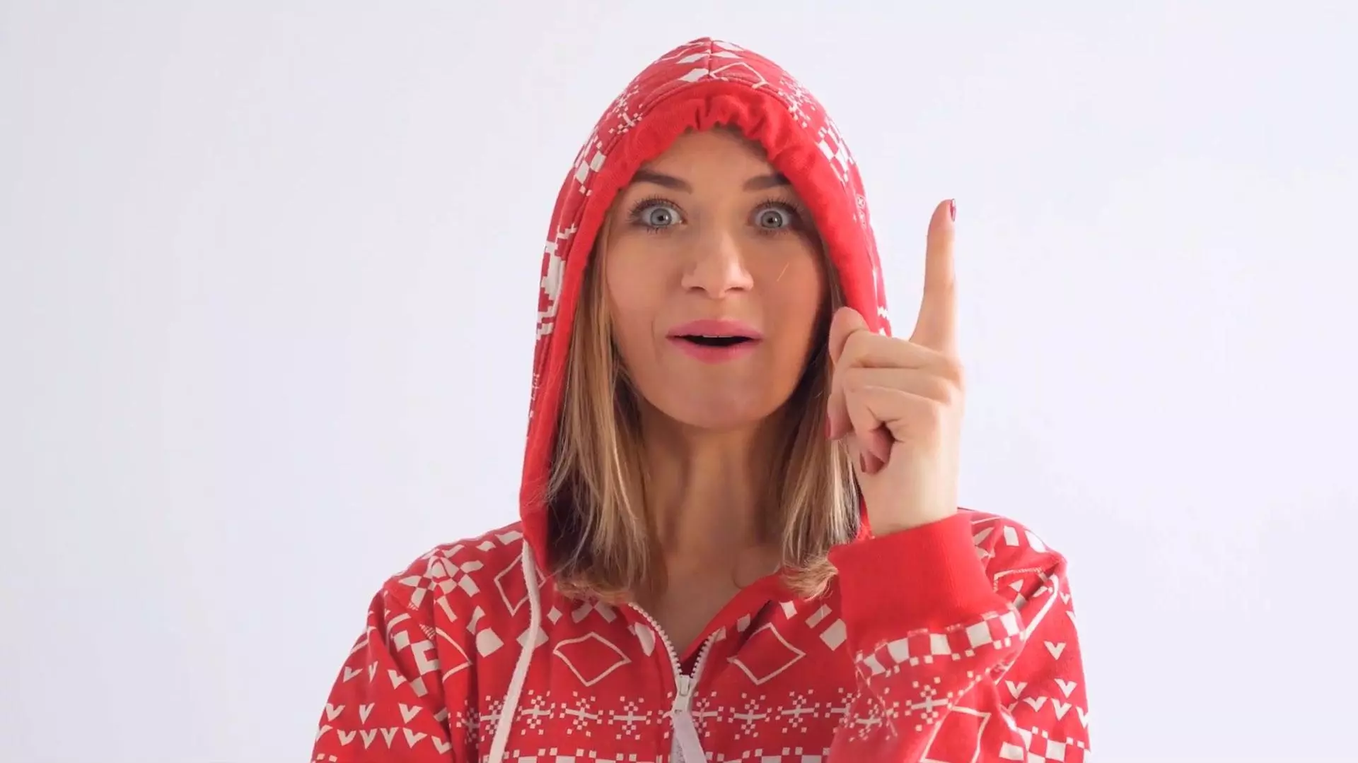 A video thumbnail of A woman in a red hoodie