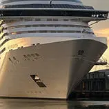 Cruise ship in the port of Southampton