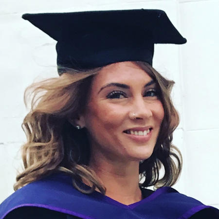 Social work graduate, Kelly Crosswell