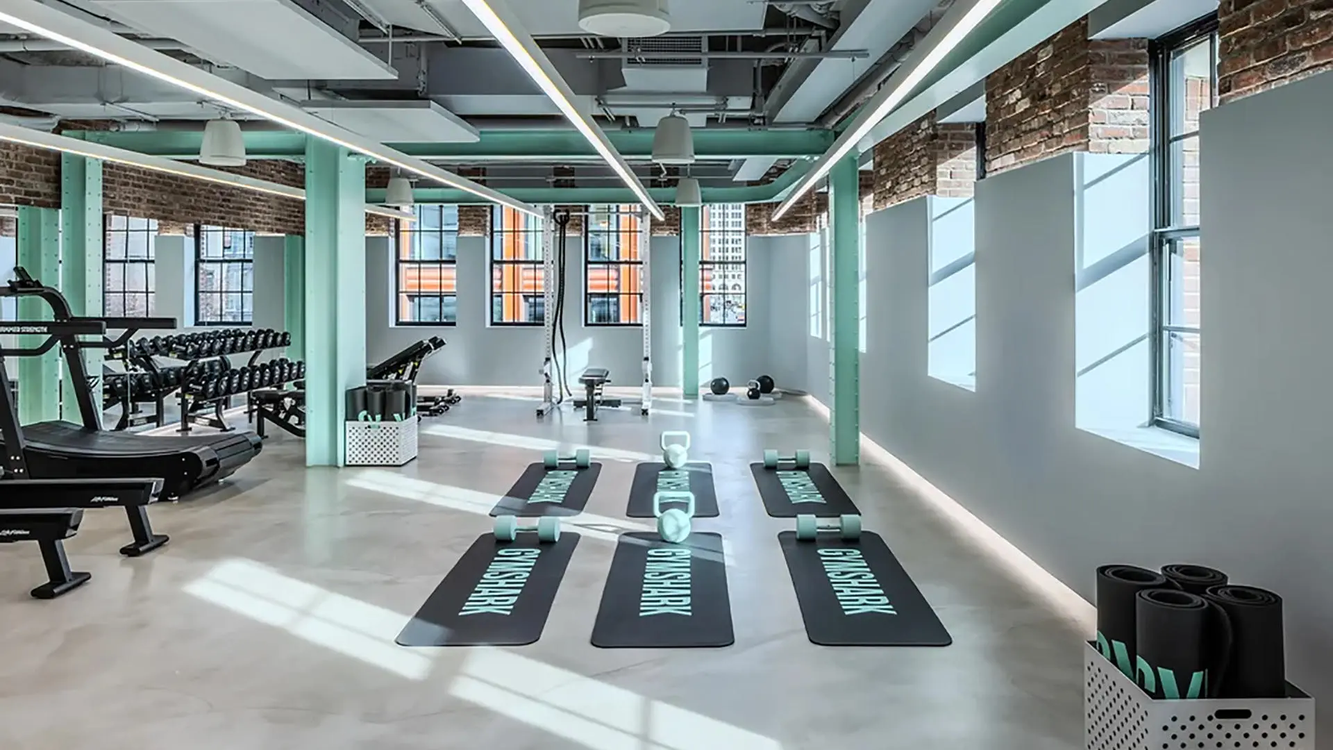 Inside the Gymshark store in New York
