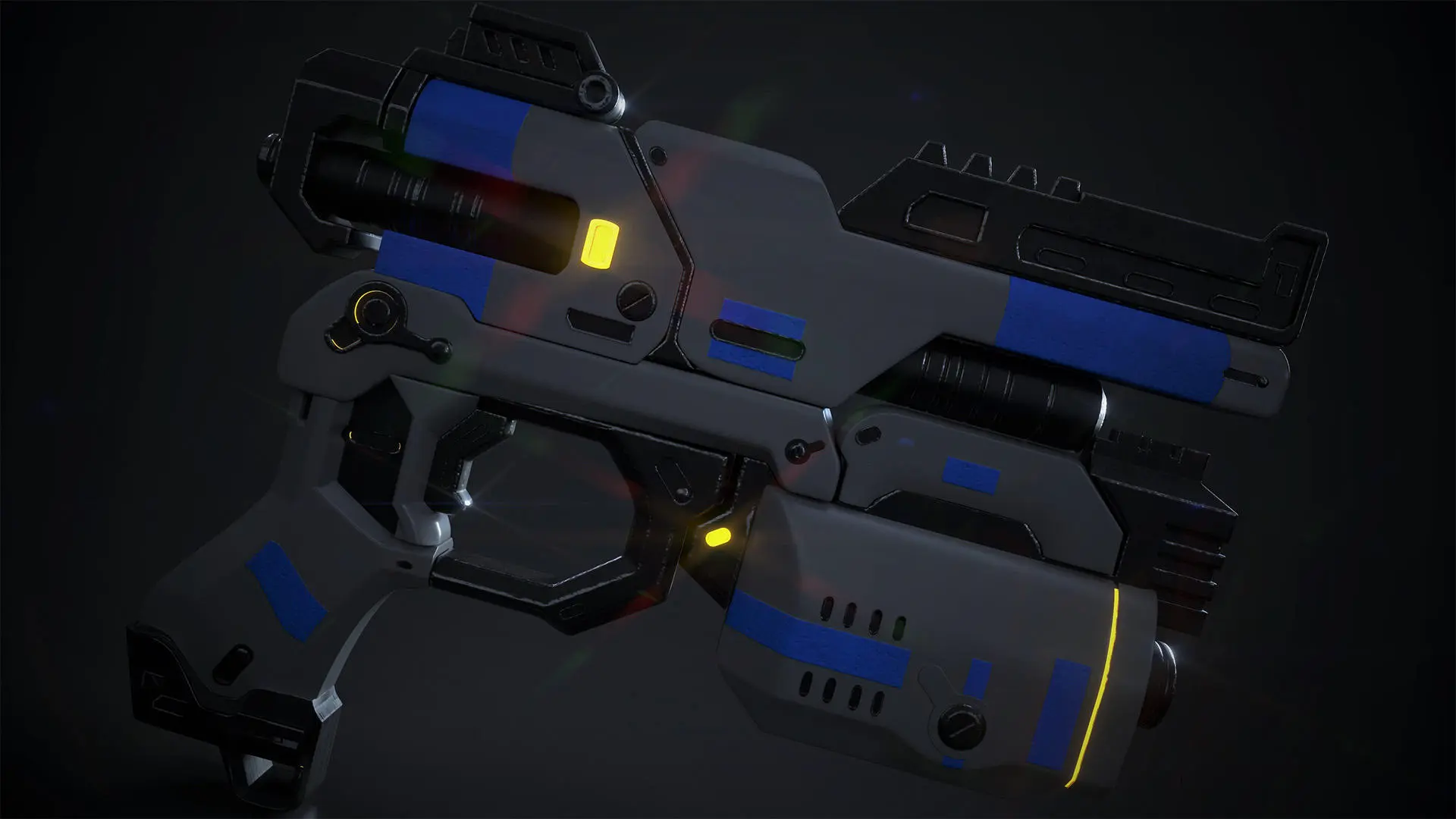 Picture shows pistol design by Harrison