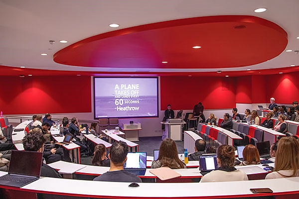 Students in a lecture