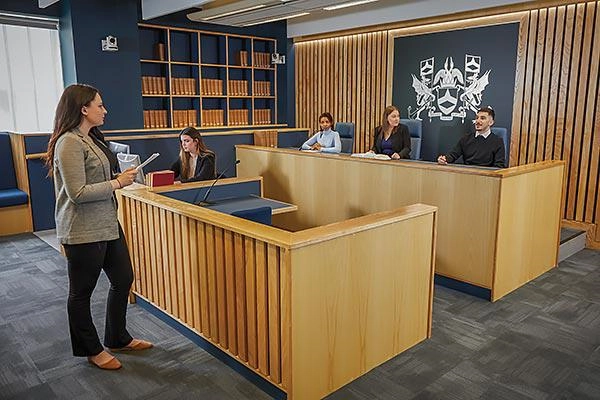 Solent's moot court room