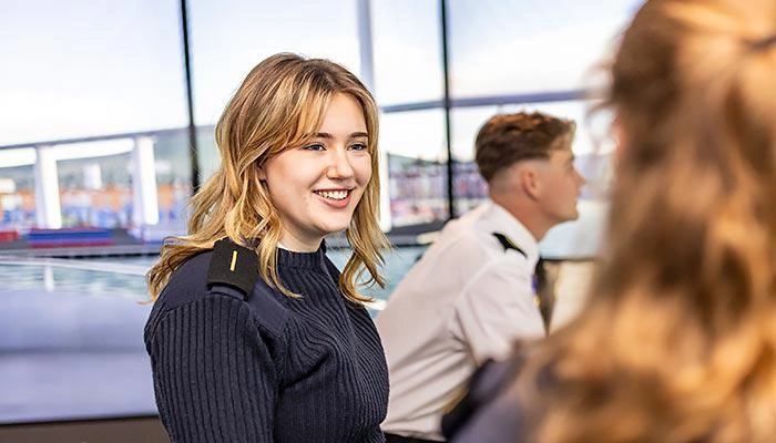 A female deck cadet