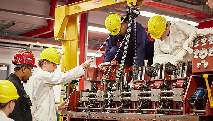 Engineer cadets in the workshops