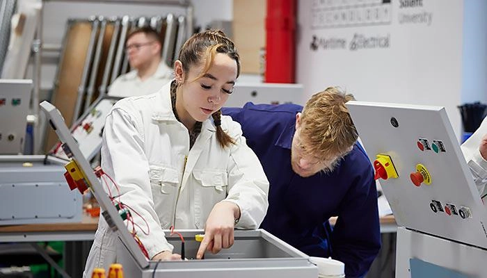 ETO cadets in the workshops