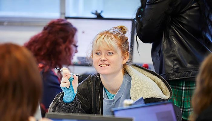 Social work students in the classroom