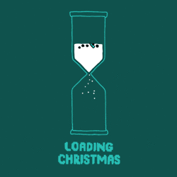 Loading Christmas hourglass which makes a snowman
