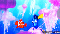 Finding Nemo characters panicking