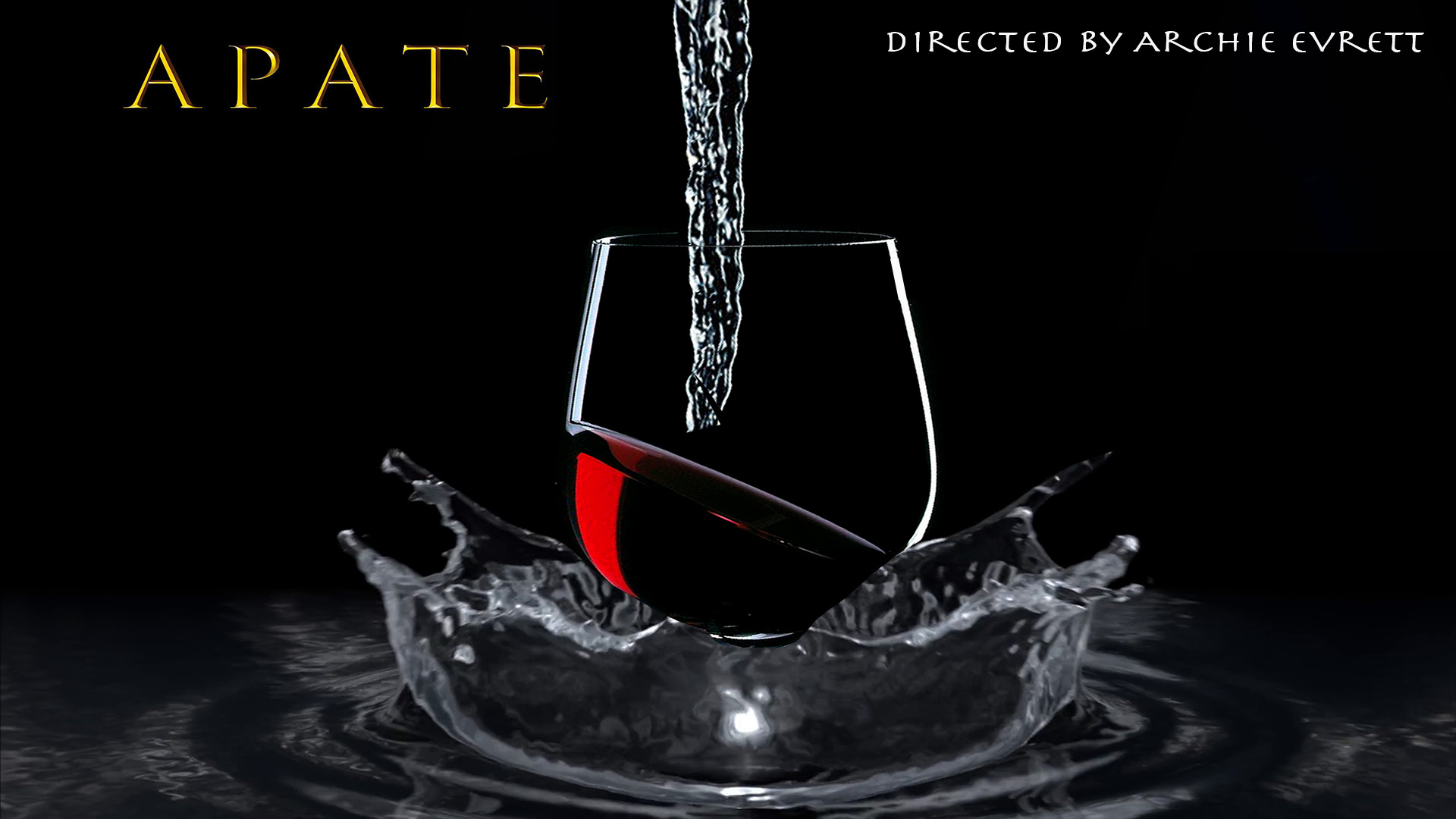 Image shows wine glass and reads 'apate' 