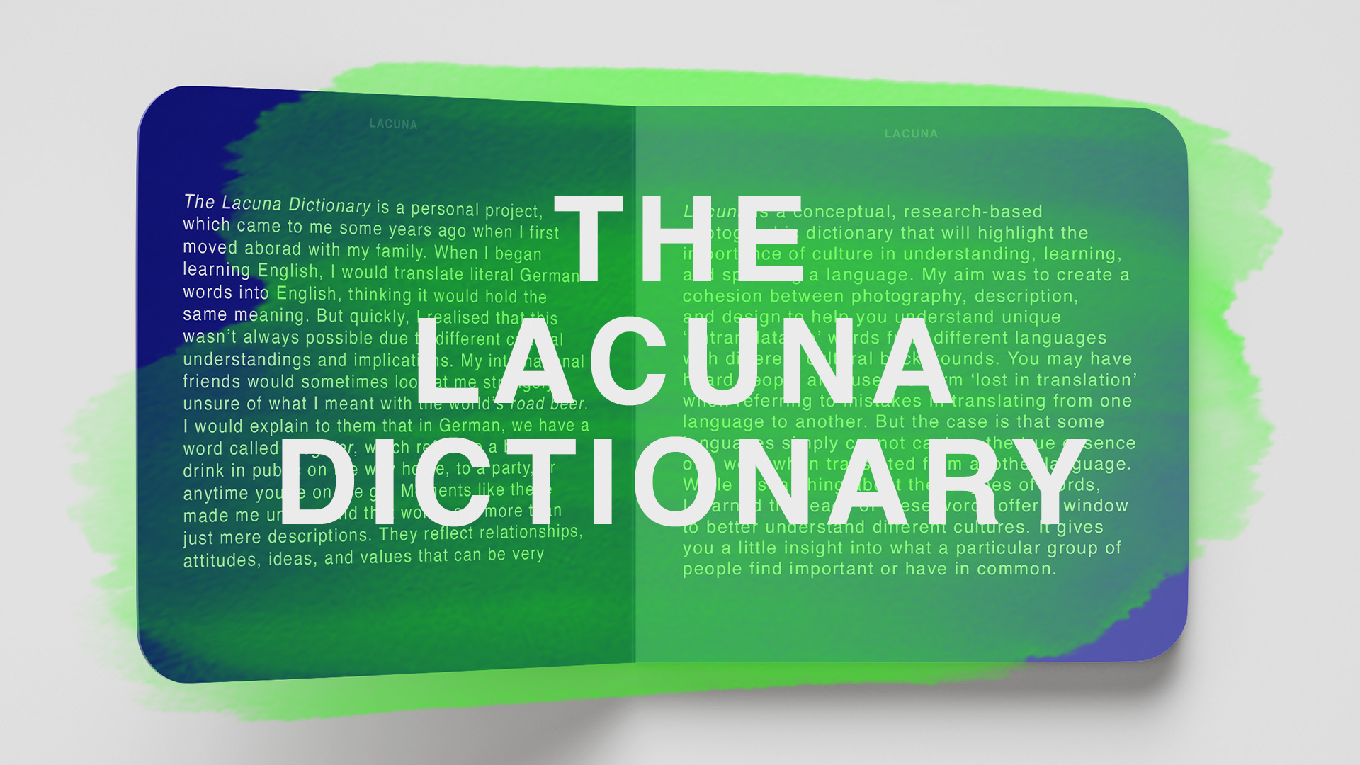 Image reads 'The Lacuna Dictionary' 