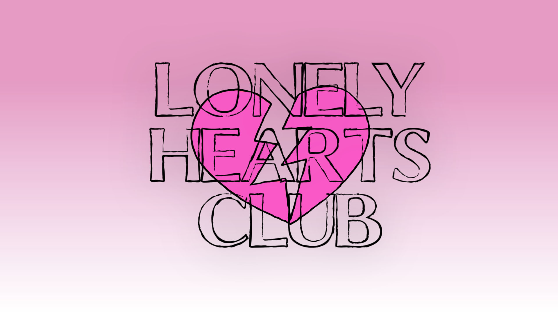 Image reads 'Lonely hearts club' 