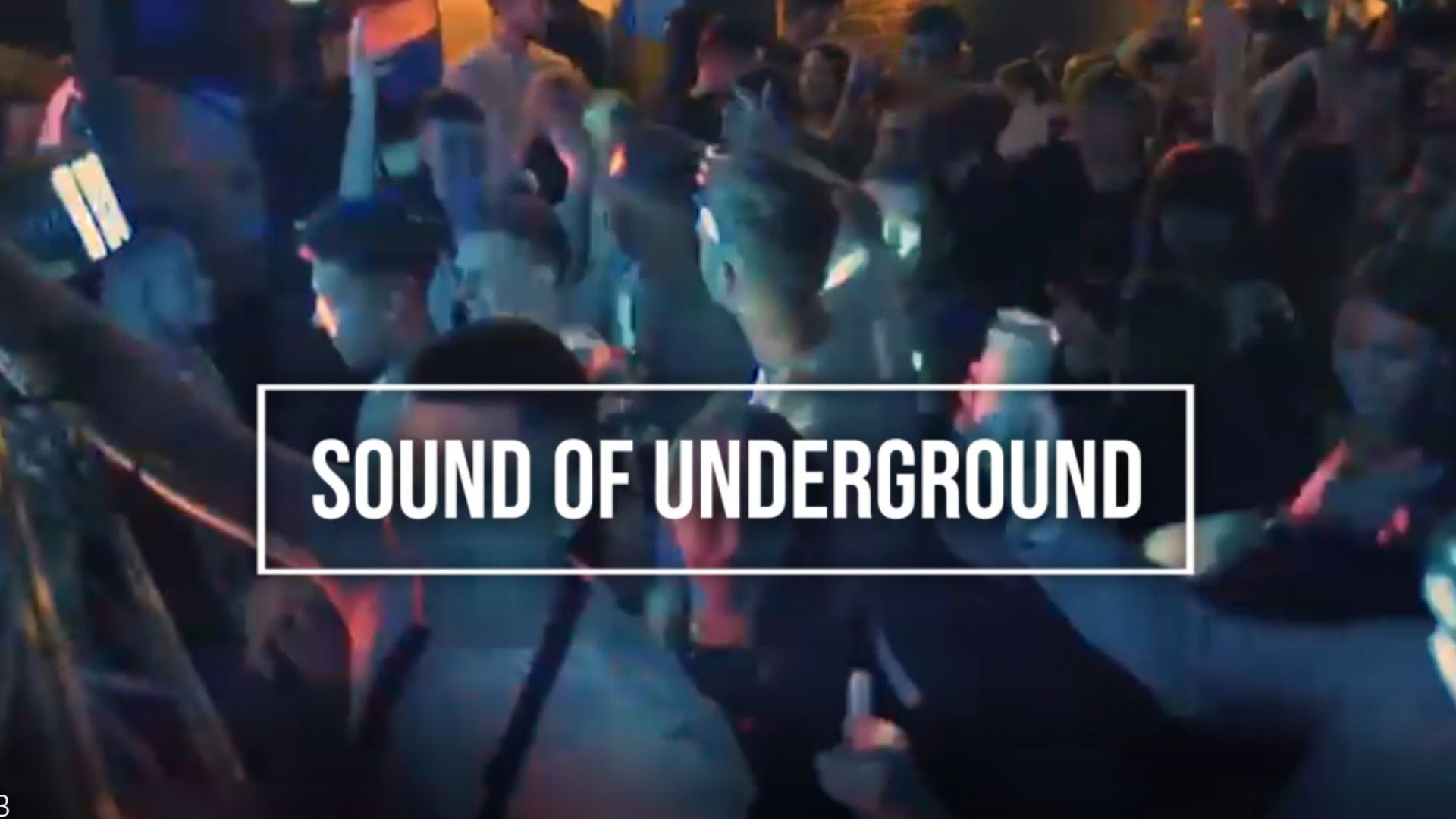 Image shows people in a nightclub with the words 'Sound of underground' 
