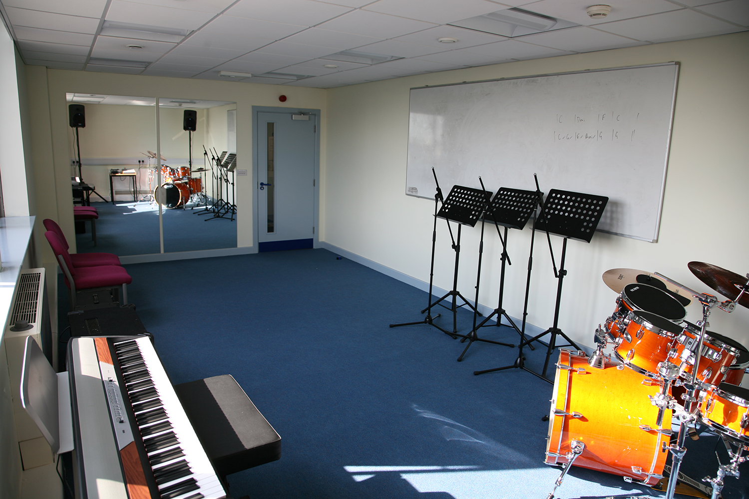Music practice rooms