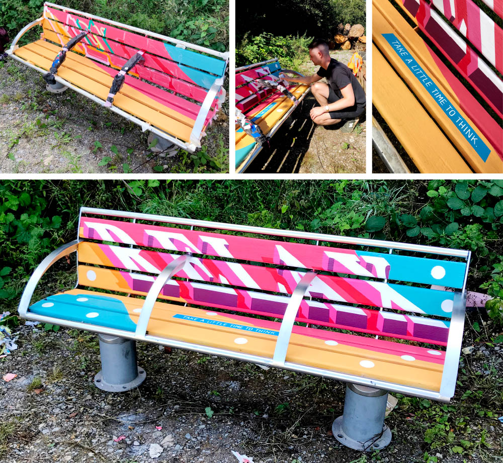 Images of 'Relax' bench by Nathan Evans