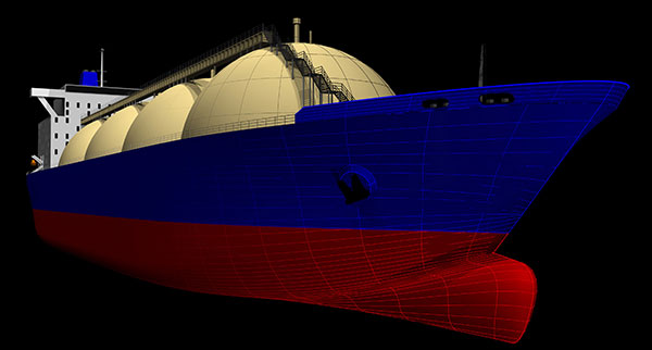 Drawing of a digital twin model using the virtual shipyard in the new maritime simulation centre
