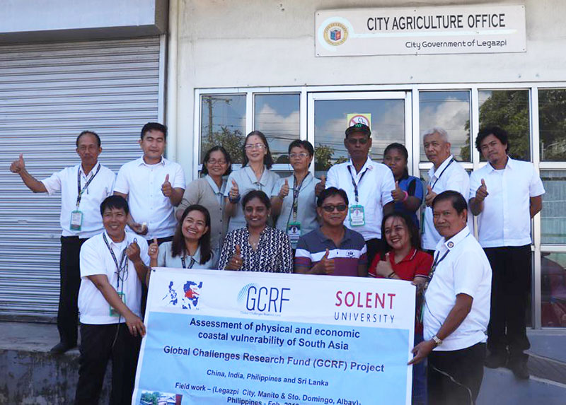 Dr Komali Kantamaneni with a group in Legazpi, Philippines