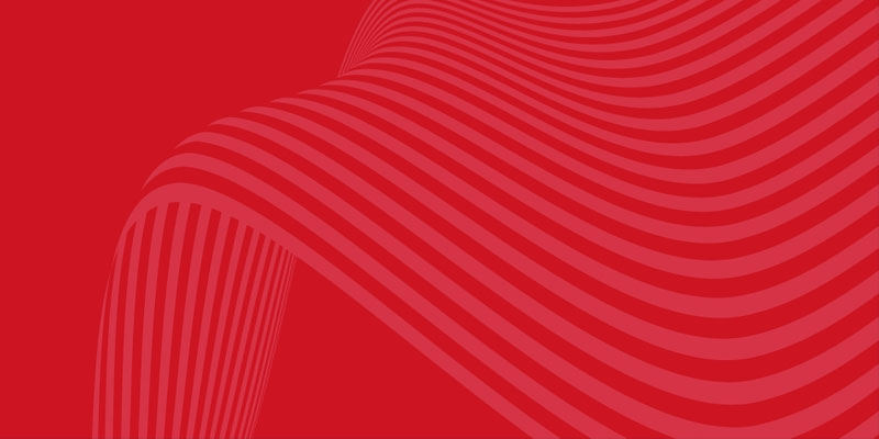 Solent wave on a red background