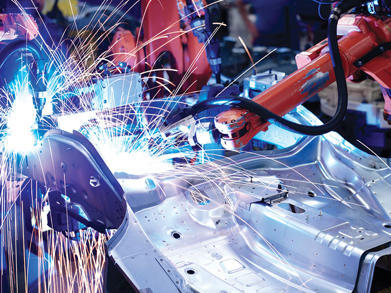 Image of metal being welded