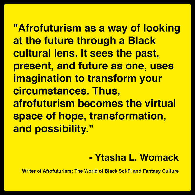 A quote about black to the future