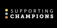 Supporting Champions logo on a black background
