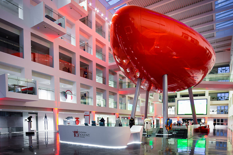The Spark Atrium set up for an event