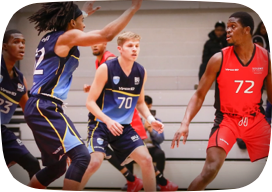 People playing basketball